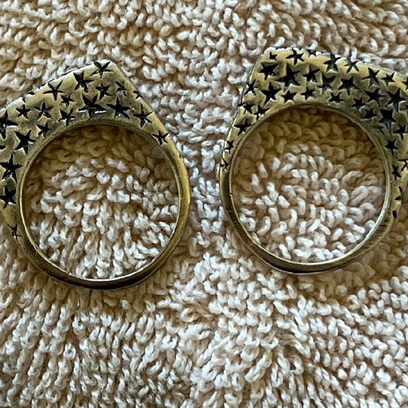 Dian Malouf Silver Stack Rings - Picture 3 of 5